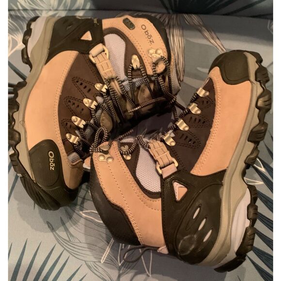 Oboz Beartooth B-Dry gray Waterproof Snow Work Hiking Boots women’s Sz 6 - Picture 10 of 11